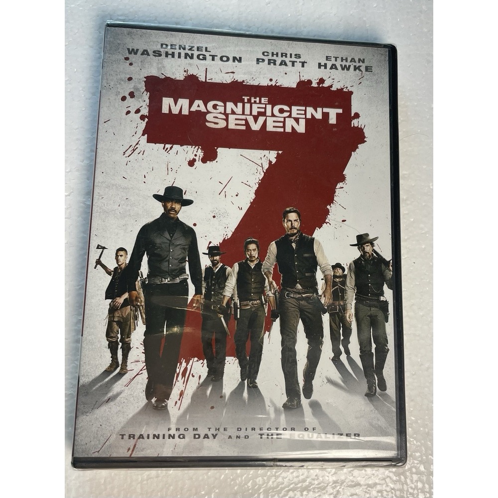 THE MAGNIFICENT SEVEN DVD 2016 Movie NEW Denzel Washington Chris Pratt
